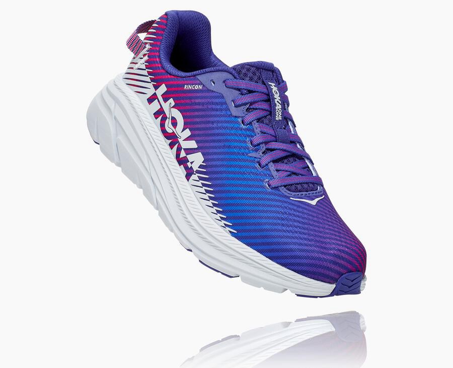 Zapatillas Running Hoka One One Mujer - Rincon 2 - Azules/Blancas - SBF217304